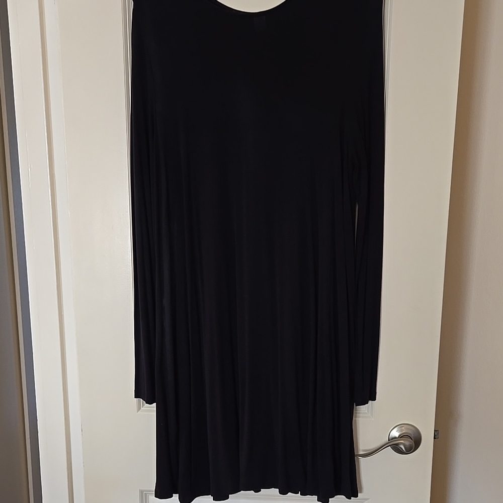 Old Navy Black Long Sleeve Maxi Dress for Work